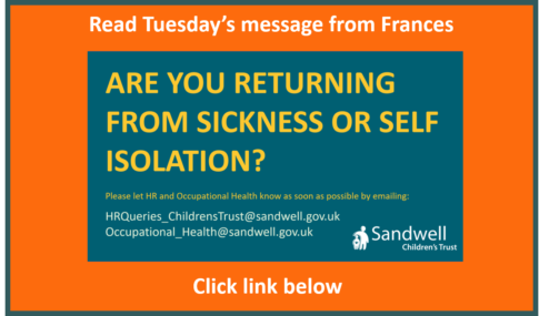 Your Tuesday update from Frances – 5th May